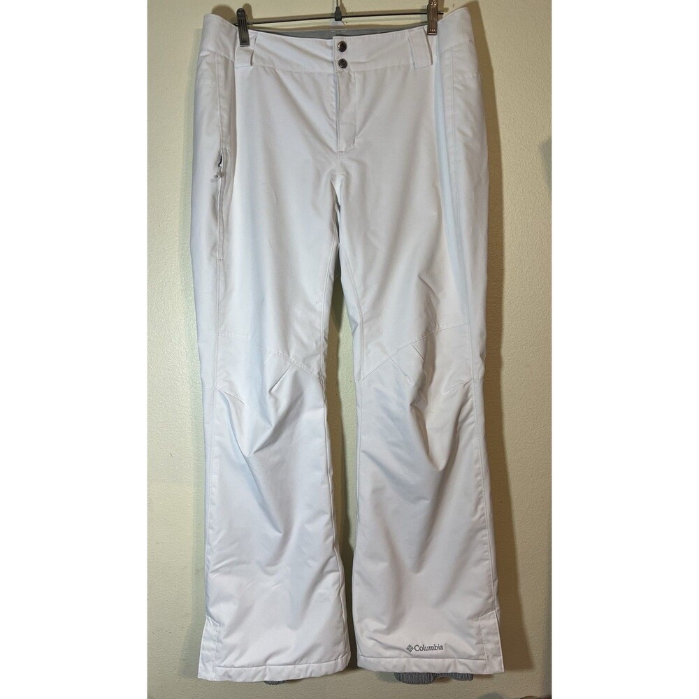 Columbia Omni Tech Men's White Ski Snowboard Pants - Pockets - Size Large